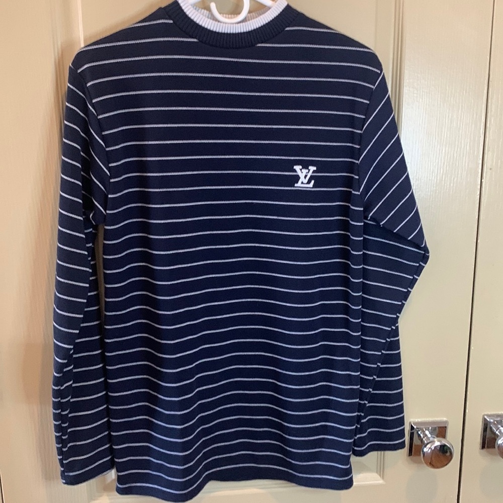 Viciously Loyal Men's Striped Sweater, Medium